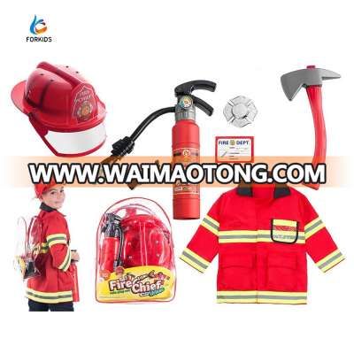 8pcs halloween cosplay costume fireman toy set